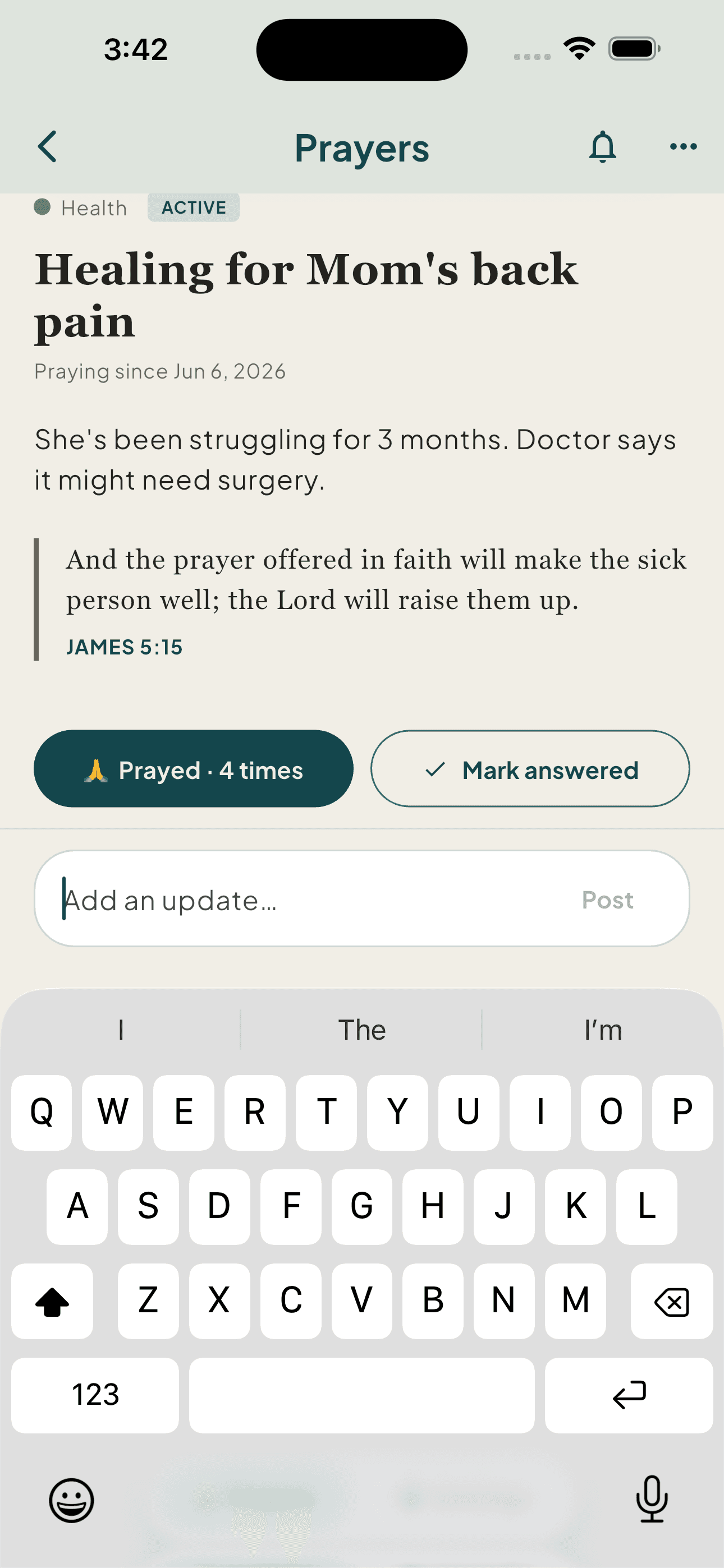 Updates thread