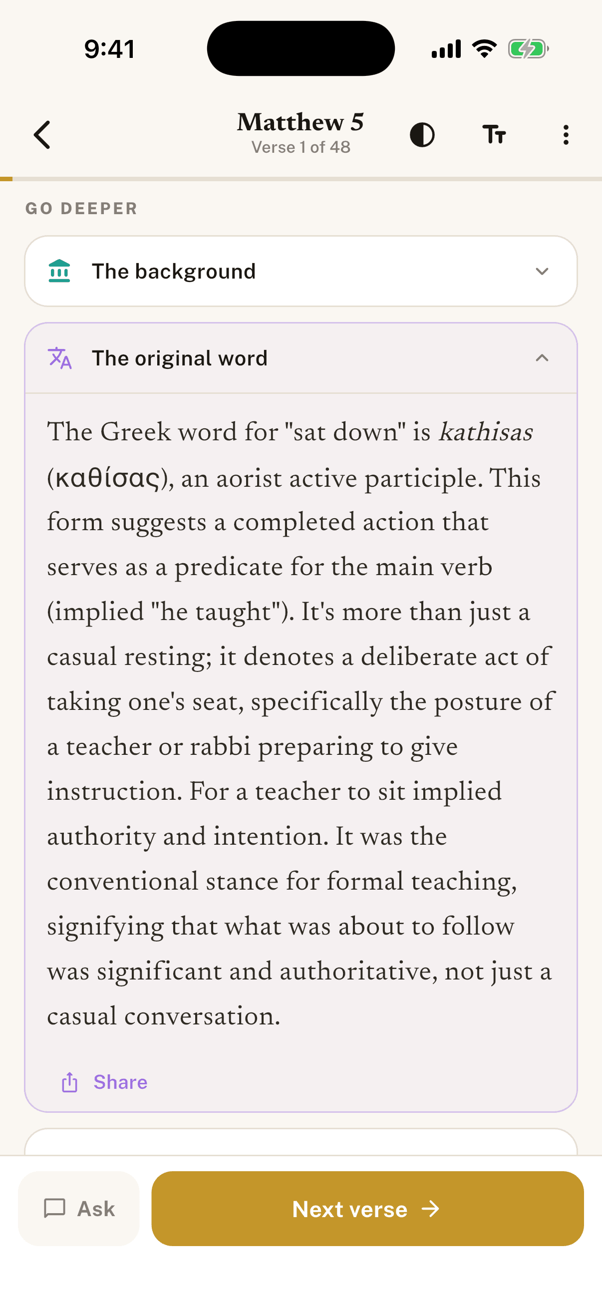 The original word