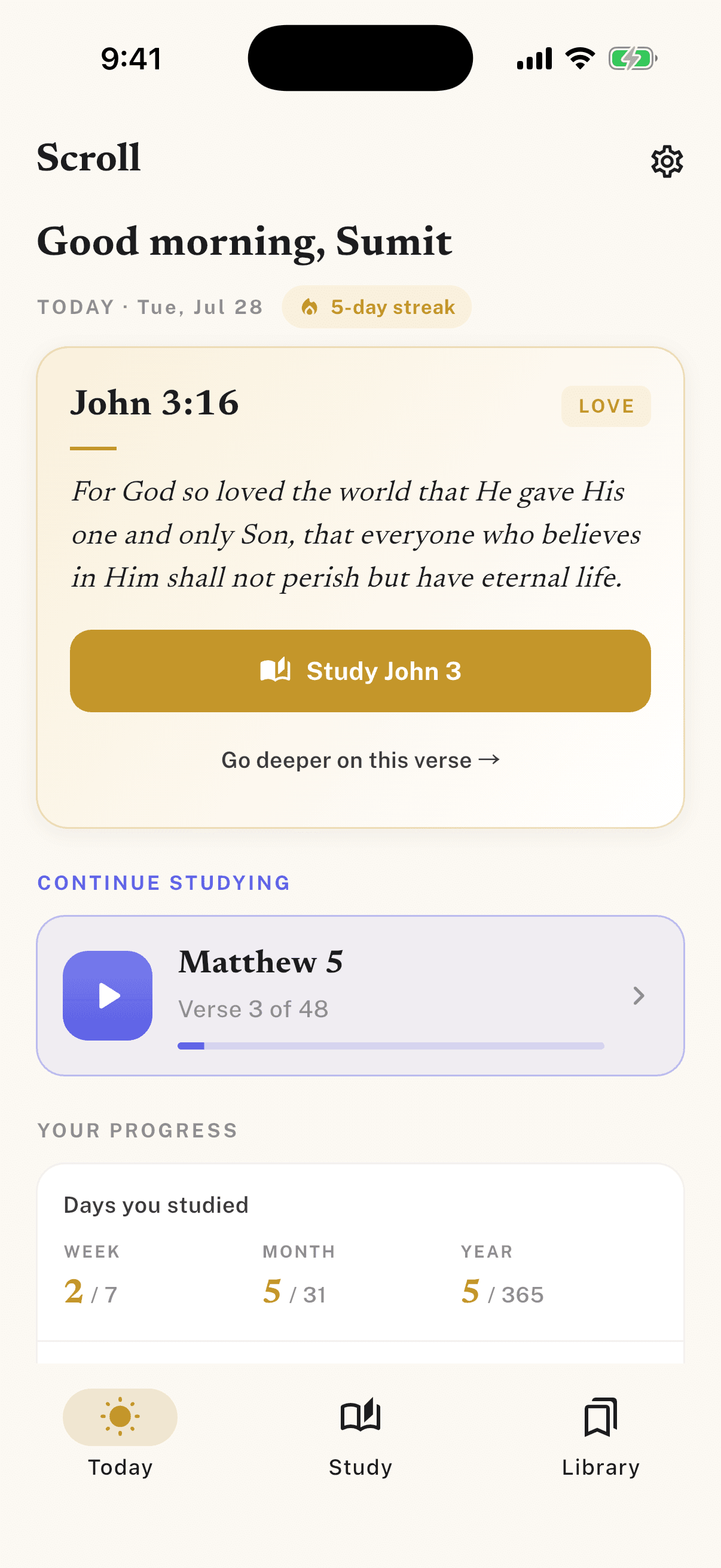 Today's verse